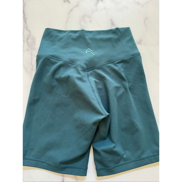 Oneractive women’s M cross biker shorts timeless emerald green high rise - Picture 3 of 4